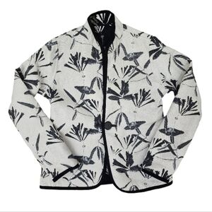 Trimdin Artistan Reversible Black & White Embroidered Floral Jacket Petite XS